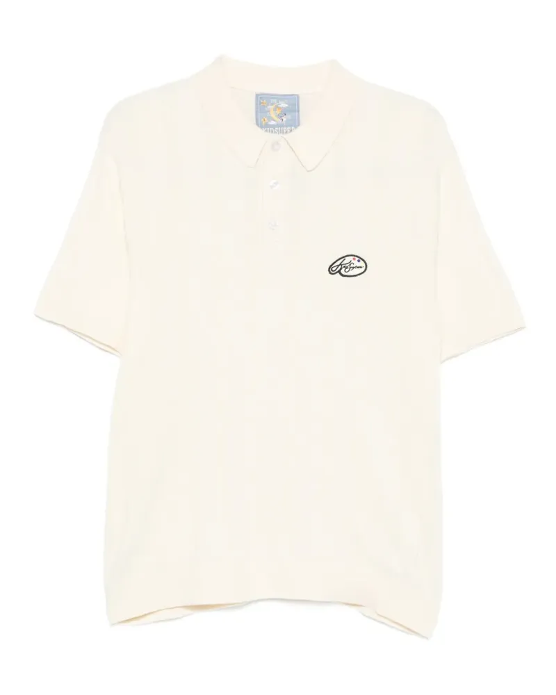 KidSuper logo detail polo shirt - Nude Nude