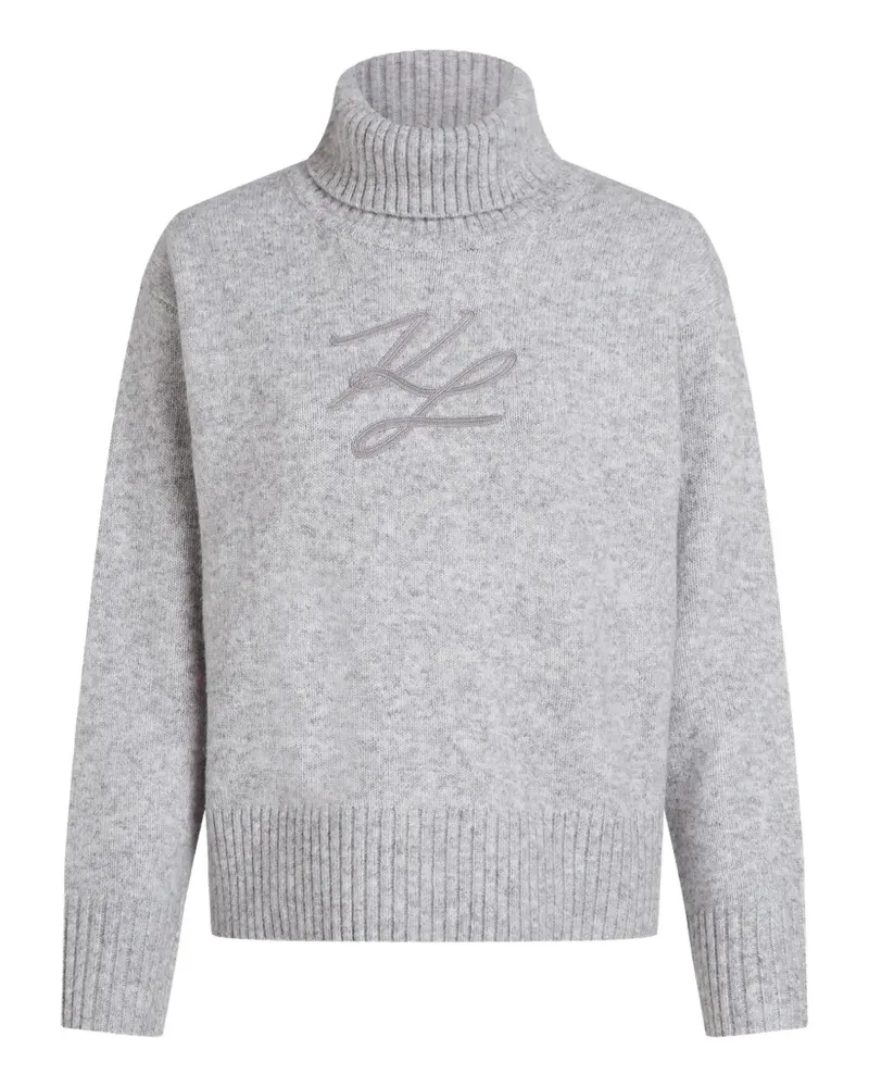 Karl Lagerfeld Soutache Rollkragenpullover - Grau Grau