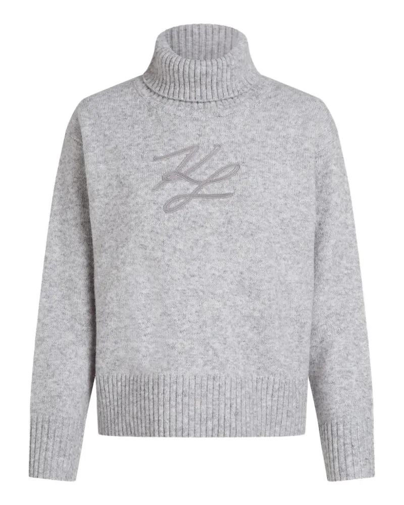 Karl Lagerfeld Soutache Rollkragenpullover - Grau Grau