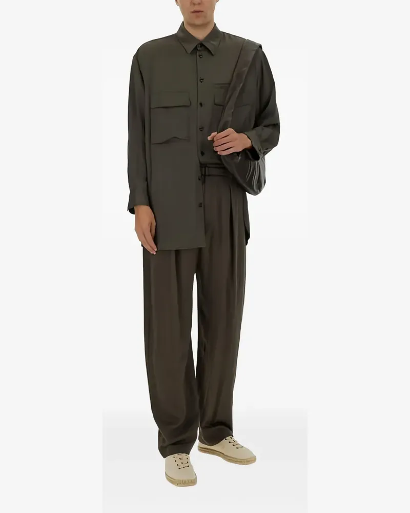 Christophe Lemaire Hose mit Bundfalten - Braun Braun