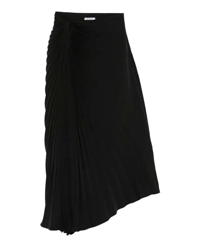 Parlor pleated asymmetric skirt - Schwarz Schwarz