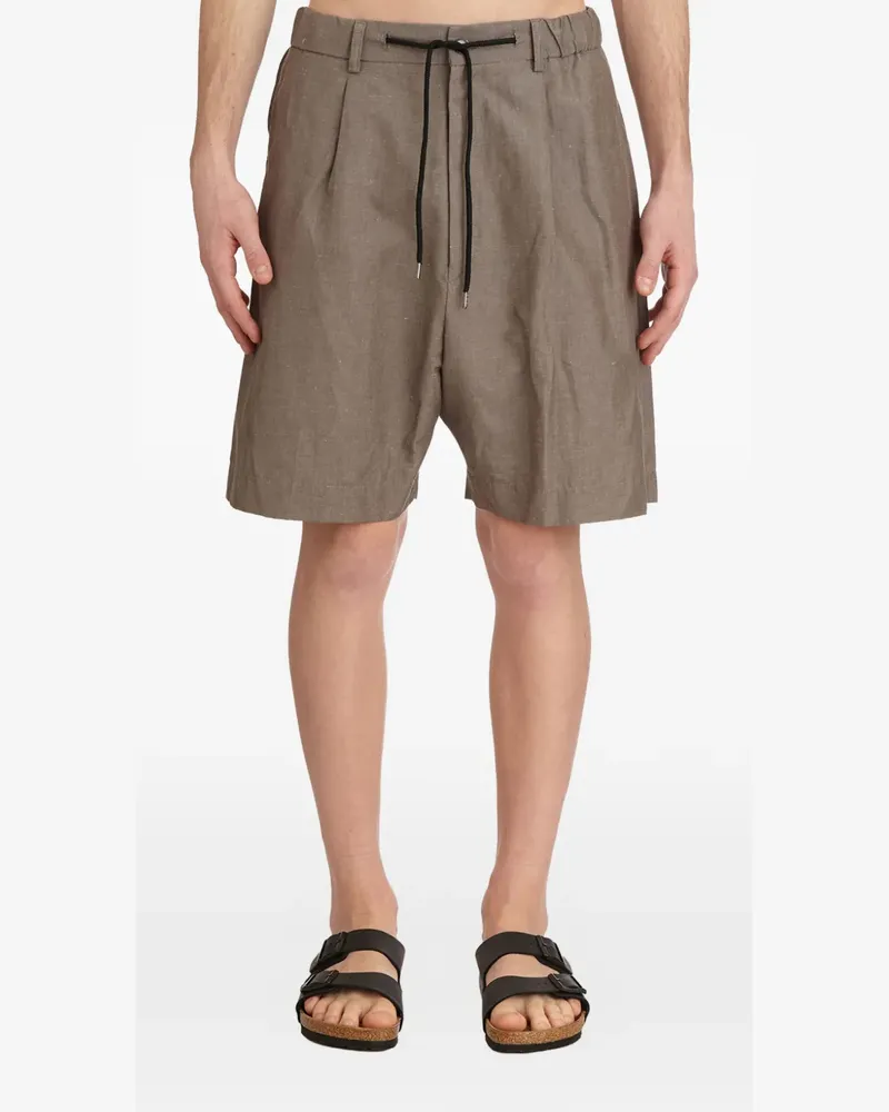 PAURA drawstring bermuda - Grau Grau