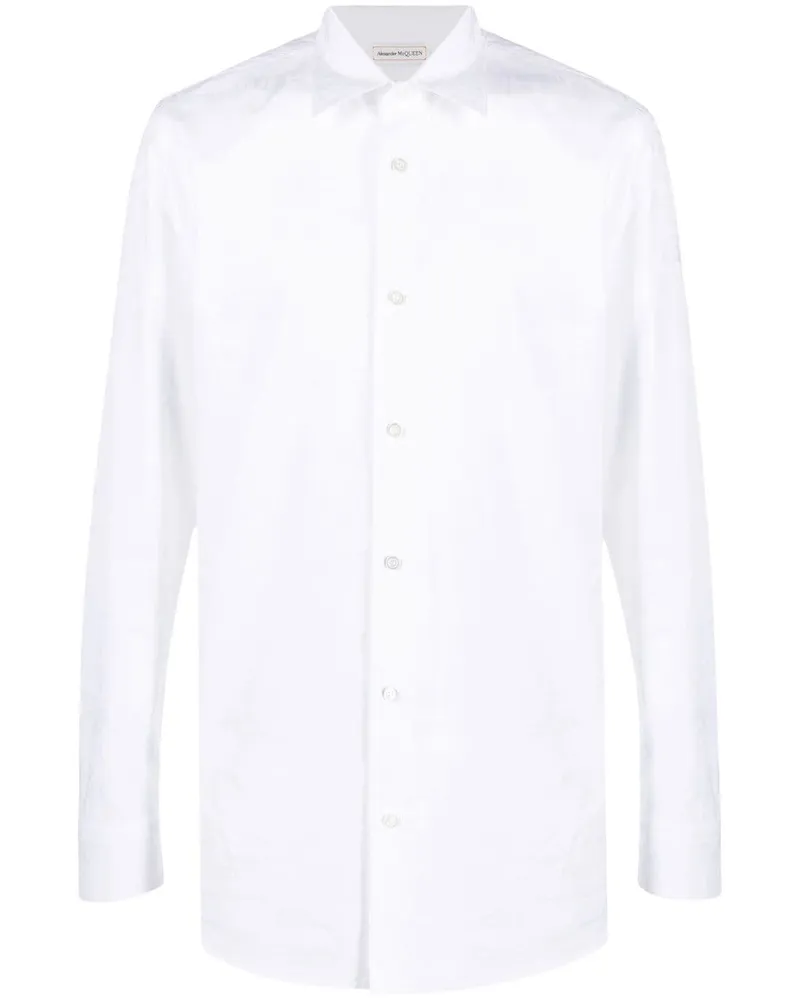 Alexander McQueen Hemd mit Logo-Print - Weiß Weiß
