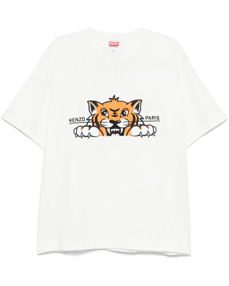 Kenzo Gots Happy Tiger T-Shirt - Weiß Weiß