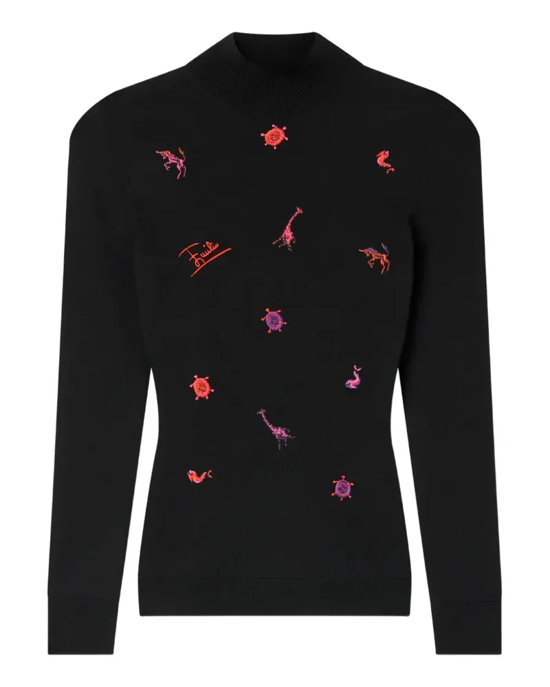 Emilio Pucci Pullover mit Stickerei - Schwarz Schwarz