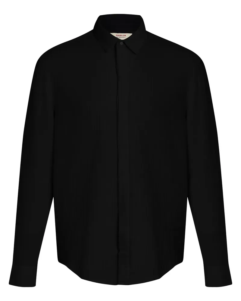 Osklen Wavy Hemd - Schwarz Schwarz