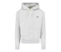 Hoodie mit Logo-Stickerei - Grau