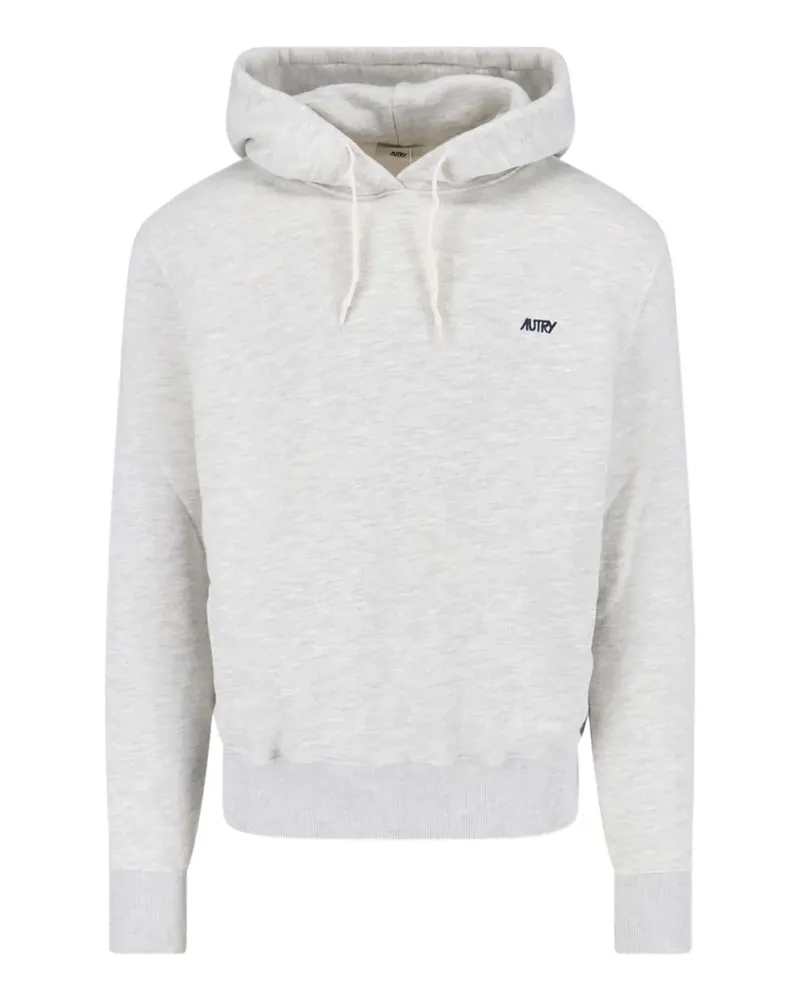 AUTRY logo-embroidered hoodie - Grau Grau