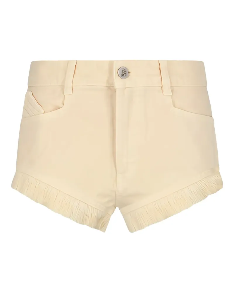 ATTICO Jeans-Shorts mit Fransen - Nude Nude