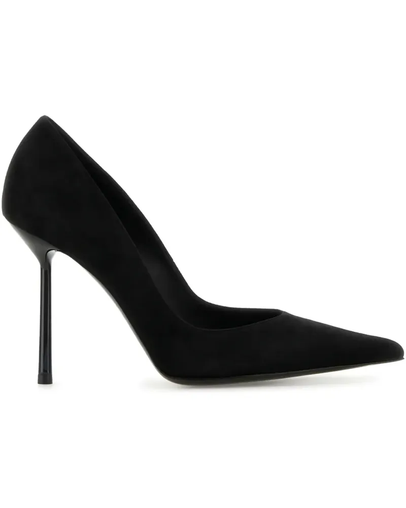 Le Silla Bella Pumps aus Wildleder 100mm - Schwarz Schwarz
