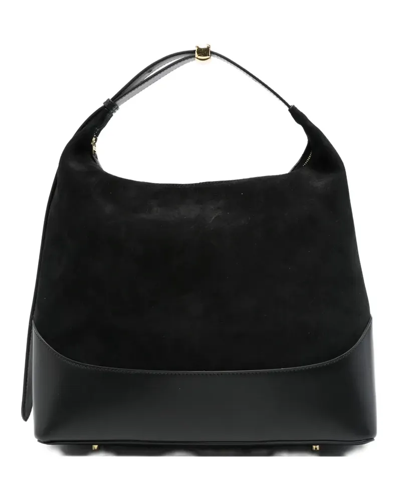 Elleme Große Loop Schultertasche aus Wildleder - Schwarz Schwarz