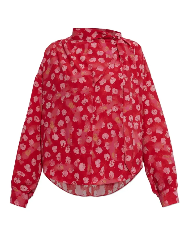 Isabel Marant Oberteil mit Blumenprint - Rot Rot