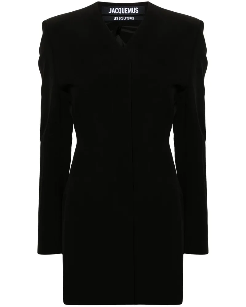 Jacquemus La Robe Cubo Minikleid - Schwarz Schwarz
