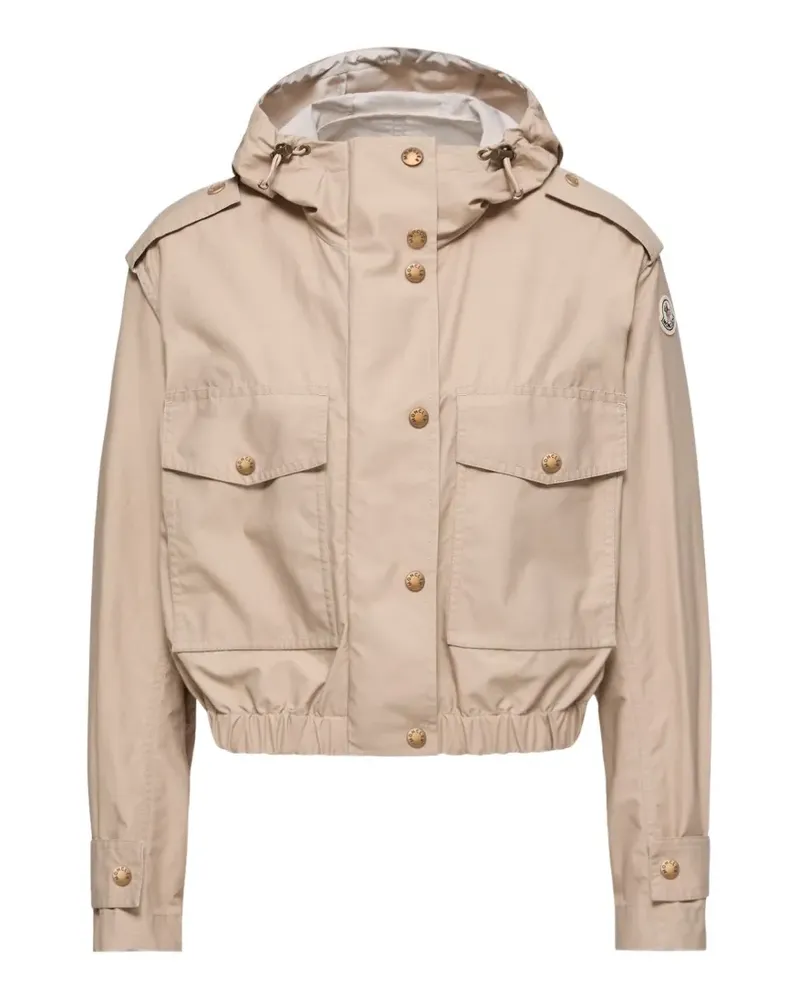 Moncler Carex button-fastening flap-pocket jacket - Nude Nude