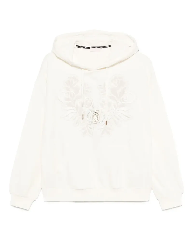 Liu Jo Hoodie mit Blumenstickerei - Nude Nude