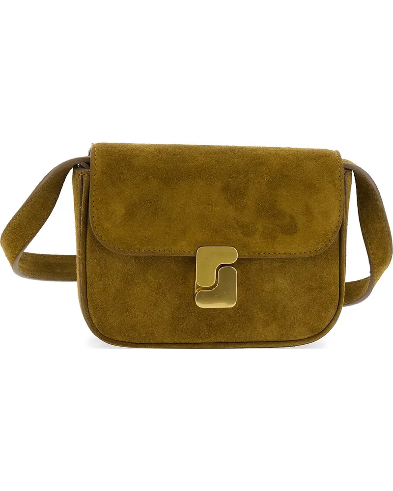 Soeur Schultertasche aus Wildleder - Grün Grün