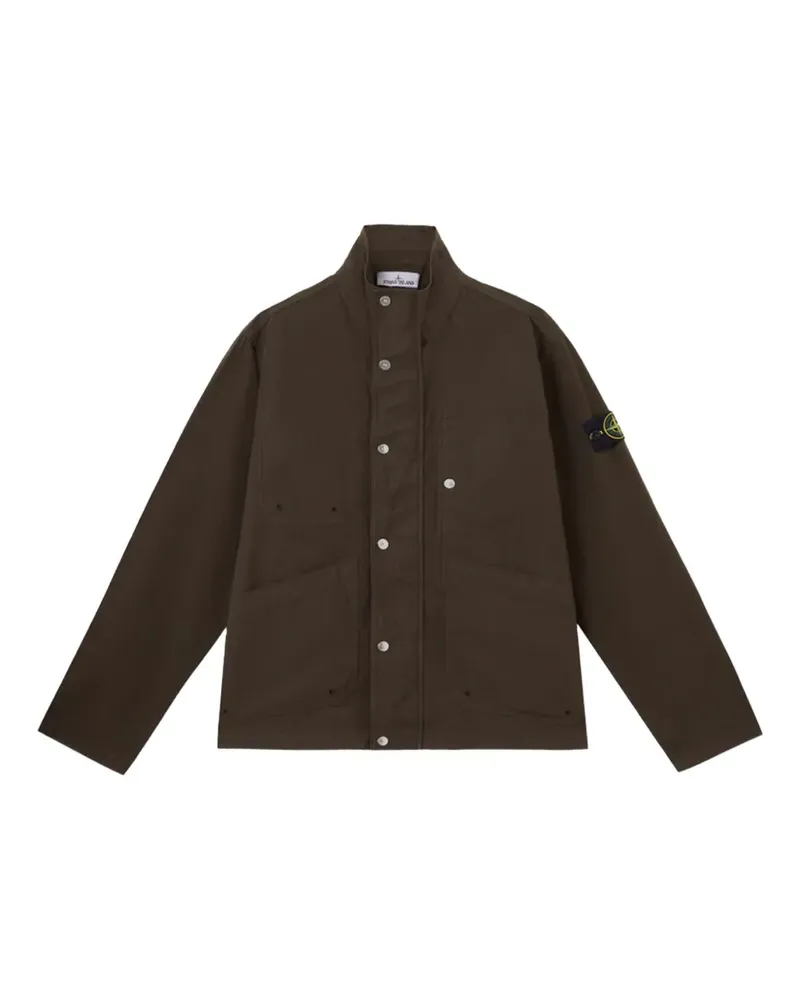 Stone Island Geknöpfte Jacke - Grün Grün