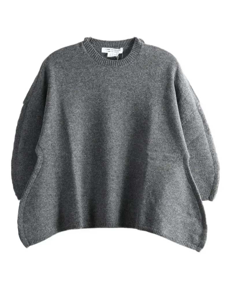 Comme des Garçons asymmetric-hem sweater - Grau Grau