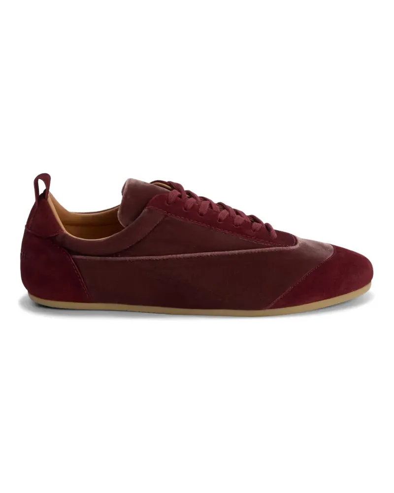 Jil Sander Etage Sneakers aus Samt - Rot Rot