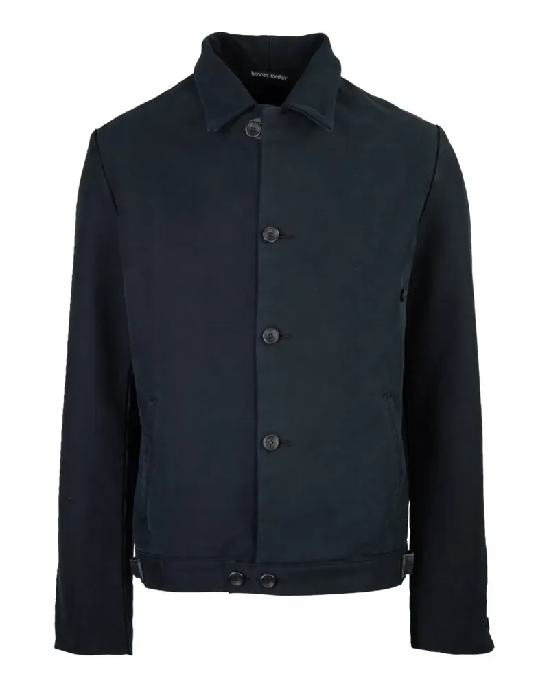 Hannes Roether Hemdjacke mit Knöpfen - Blau Blau