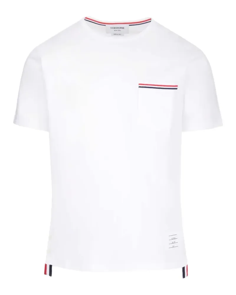 Thom Browne Klassisches T-Shirt - Weiß Weiß