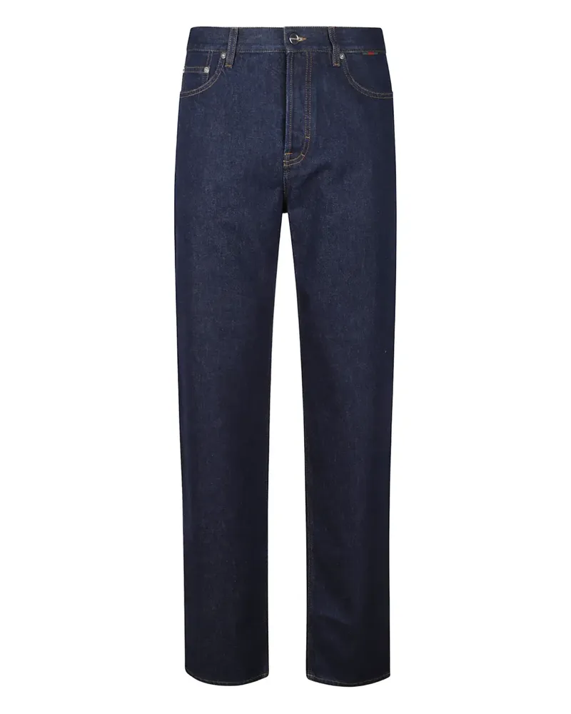 Gucci Jeans mit Logo-Patch - Blau Blau