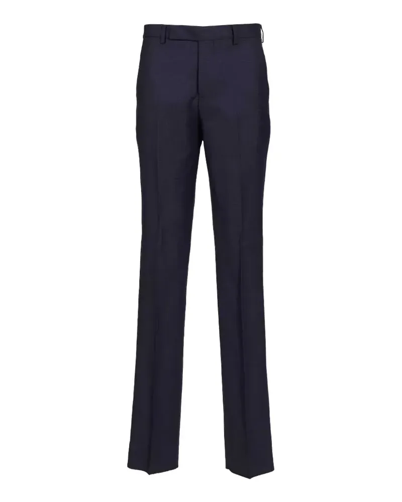 Paul Smith pleat-detail wool trousers - Blau Blau