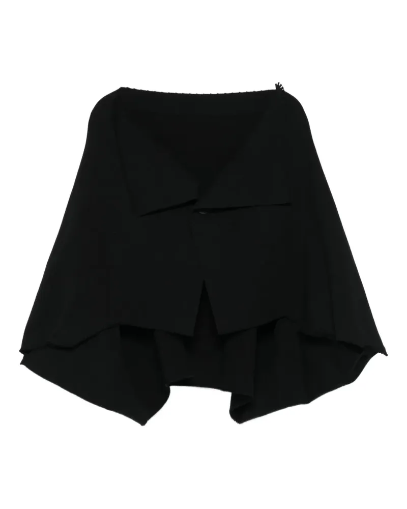 Issey Miyake Drapierter Cardigan - Schwarz Schwarz