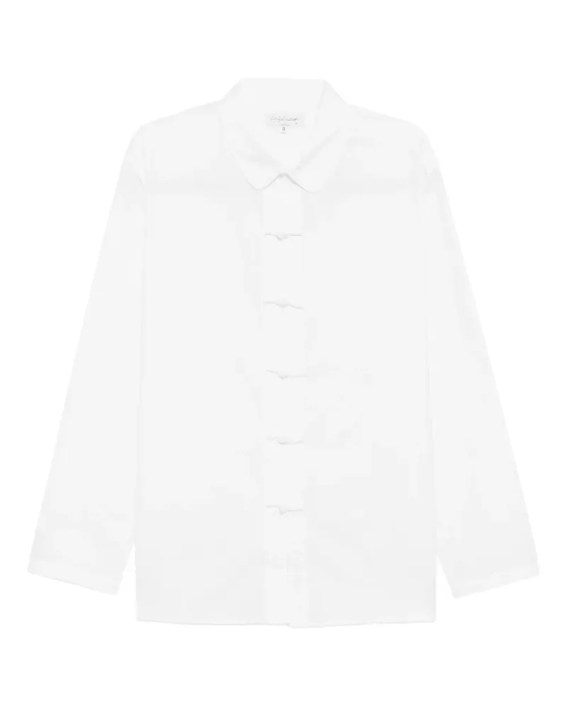 Yohji Yamamoto Langärmeliges Hemd - Weiß Weiß