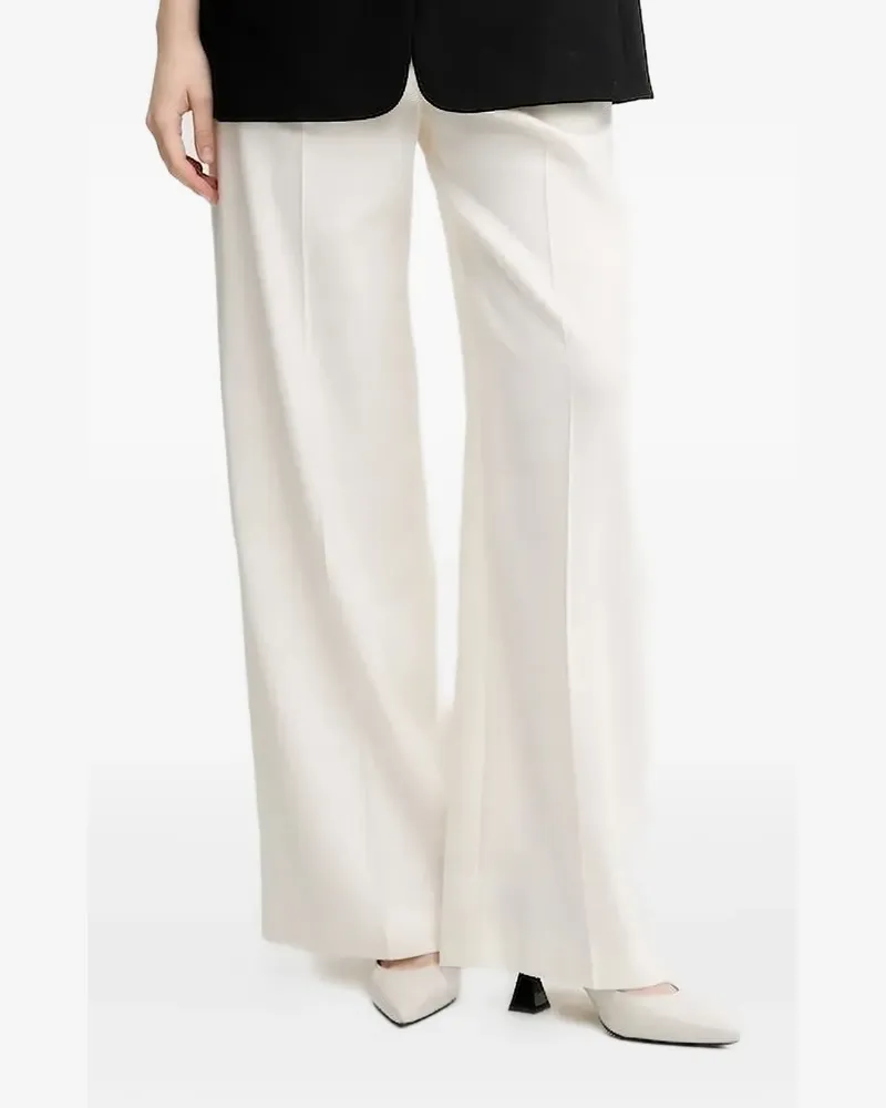 HUGO BOSS Hose mit weitem Bein - Weiß Weiß