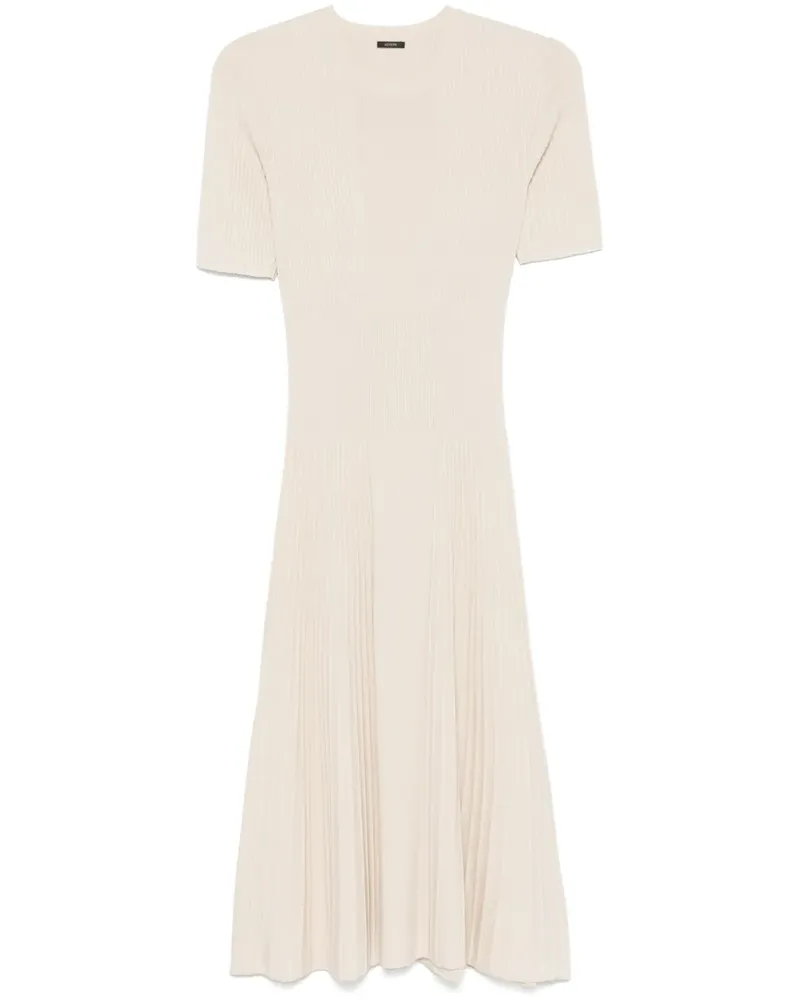 Joseph Geripptes Midikleid - Nude Nude