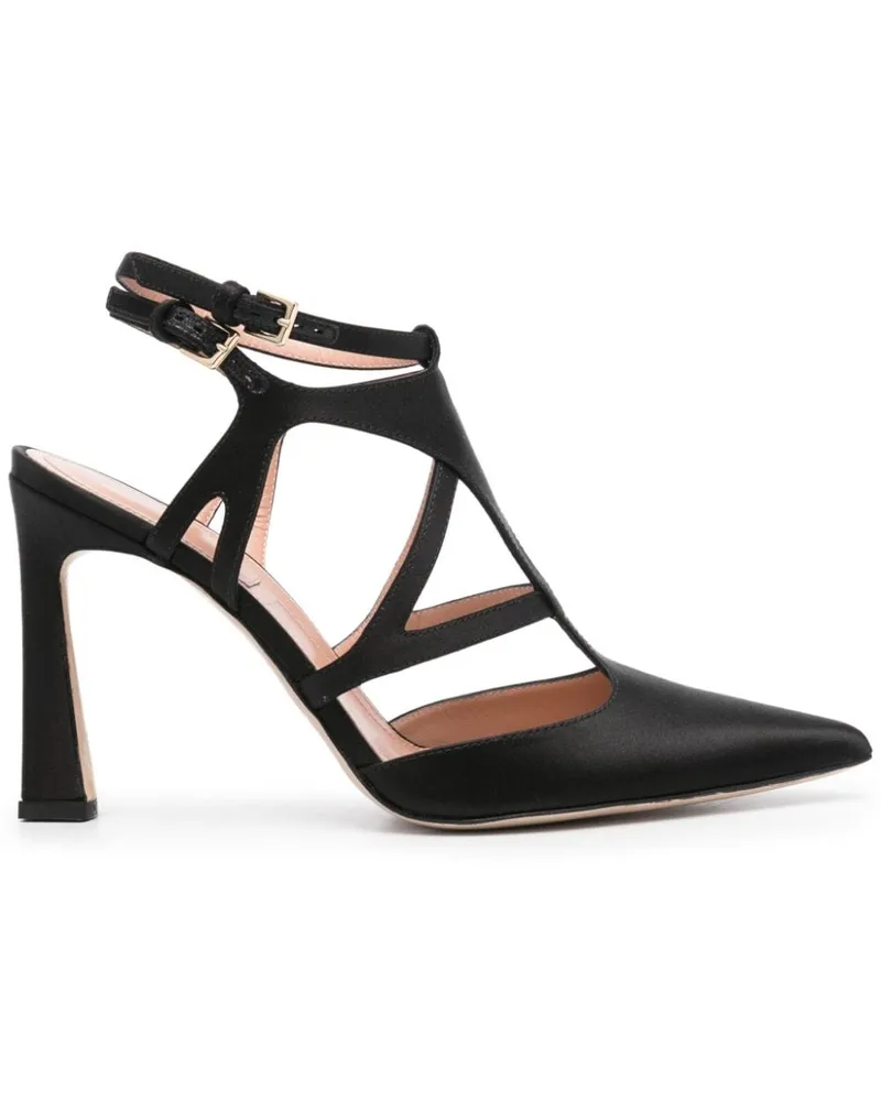 Alberta Ferretti Satin-Pumps 95mm Schwarz