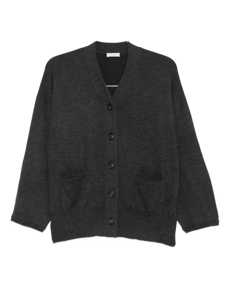 Brunello Cucinelli button-up cashmere cardigan - Grau Grau