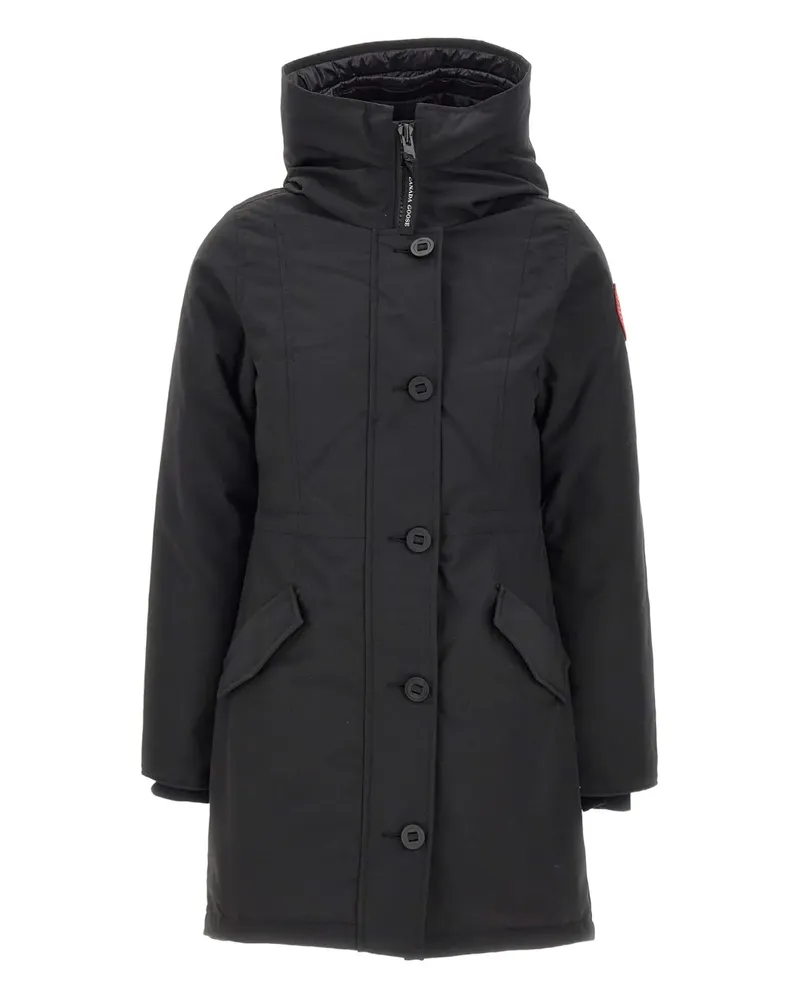 Canada Goose Rossclair Kapuzenmantel mit Knöpfen - Schwarz Schwarz