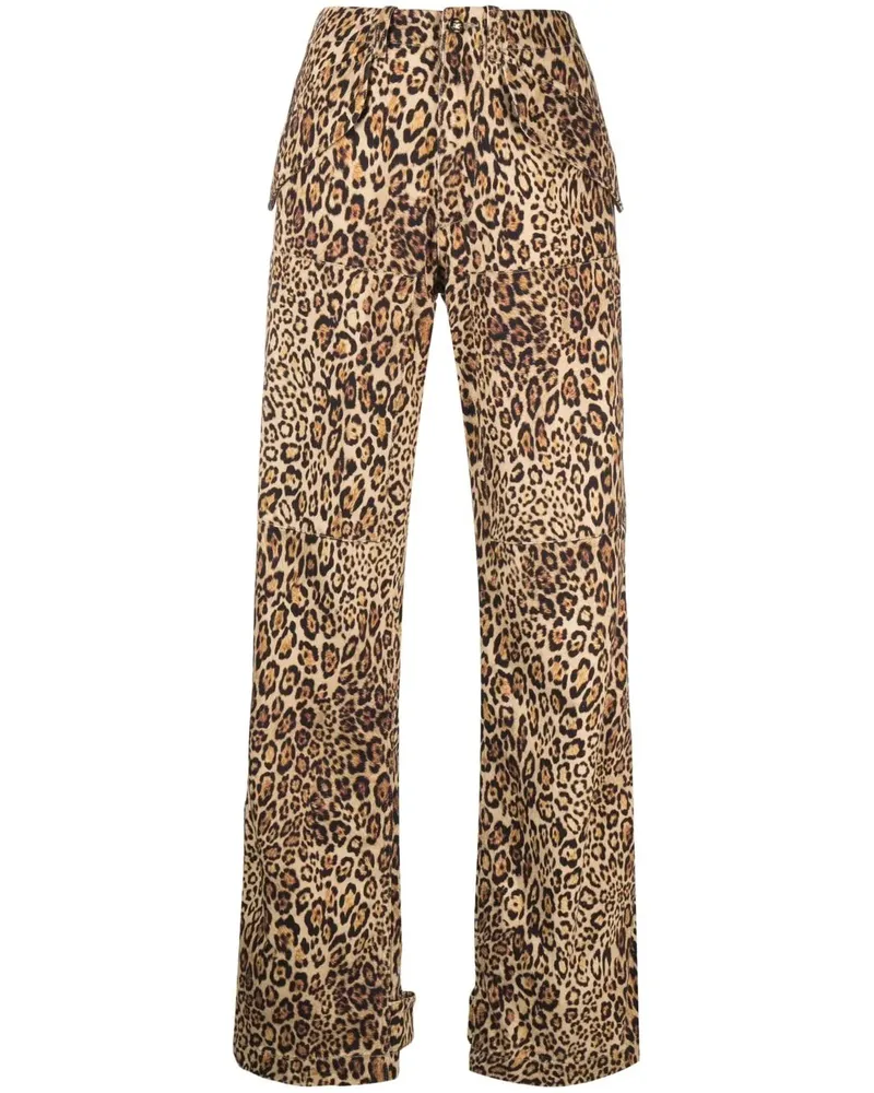 Etro Hose mit Leoparden-Print - Nude Nude
