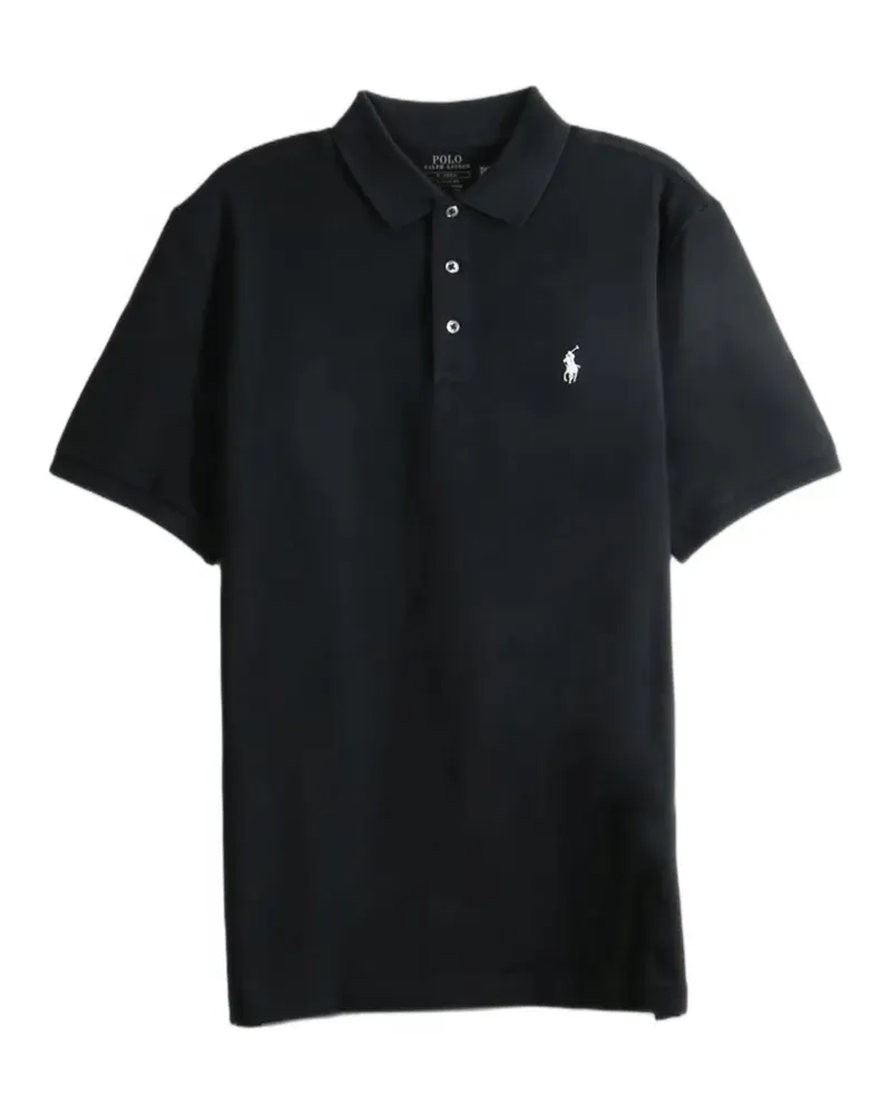 Ralph Lauren logo-embroidered polo shirt - Schwarz Schwarz