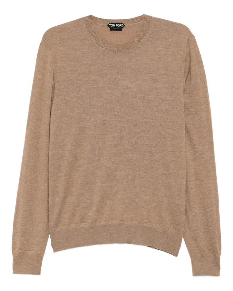 Tom Ford T-Shirt mit rundem Ausschnitt - Braun Braun