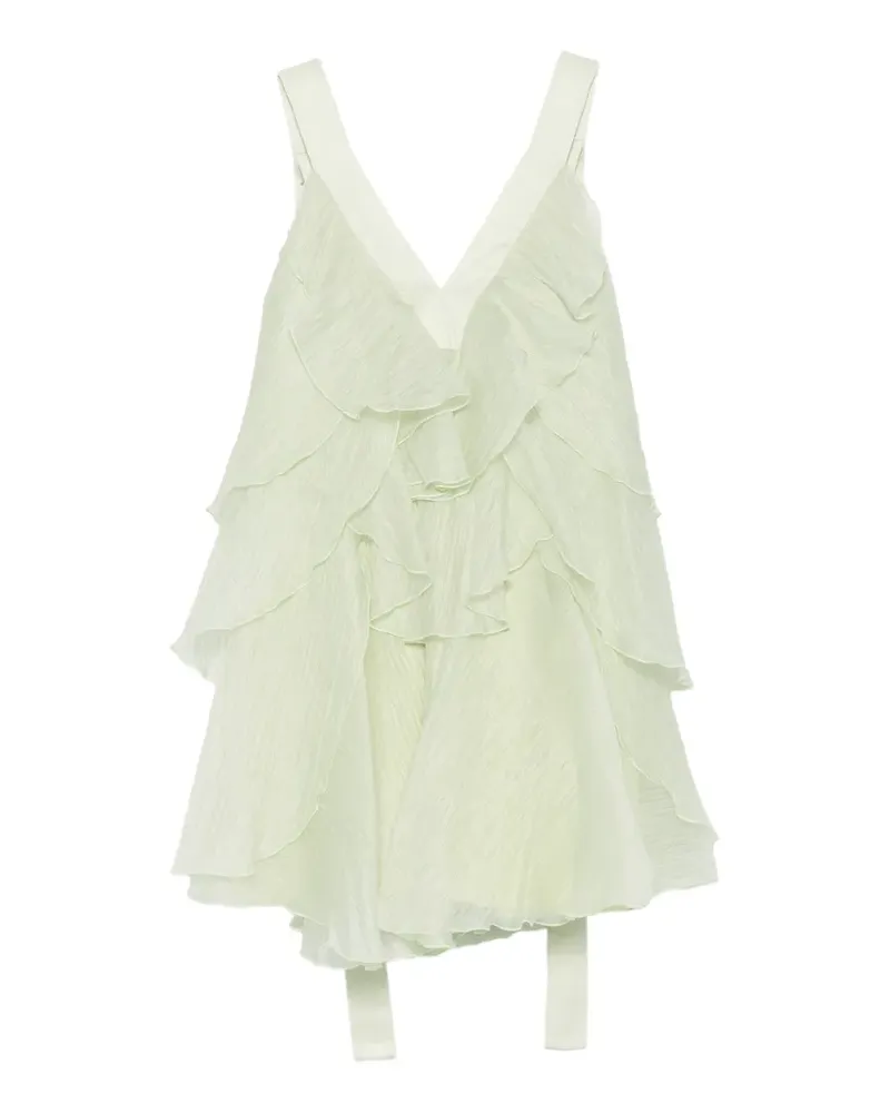 Aje. Athena ruffled dress - Grün Grün