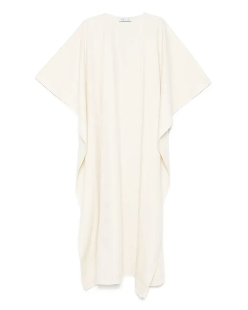 Lanvin Maxikleid mit V-Ausschnitt - Nude Nude