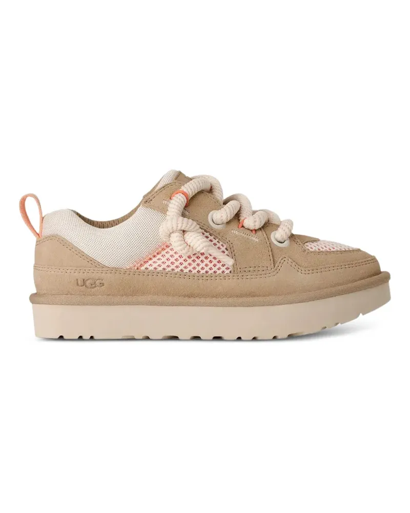 UGG Lowmel rope-detail suede sneakers - Nude Nude