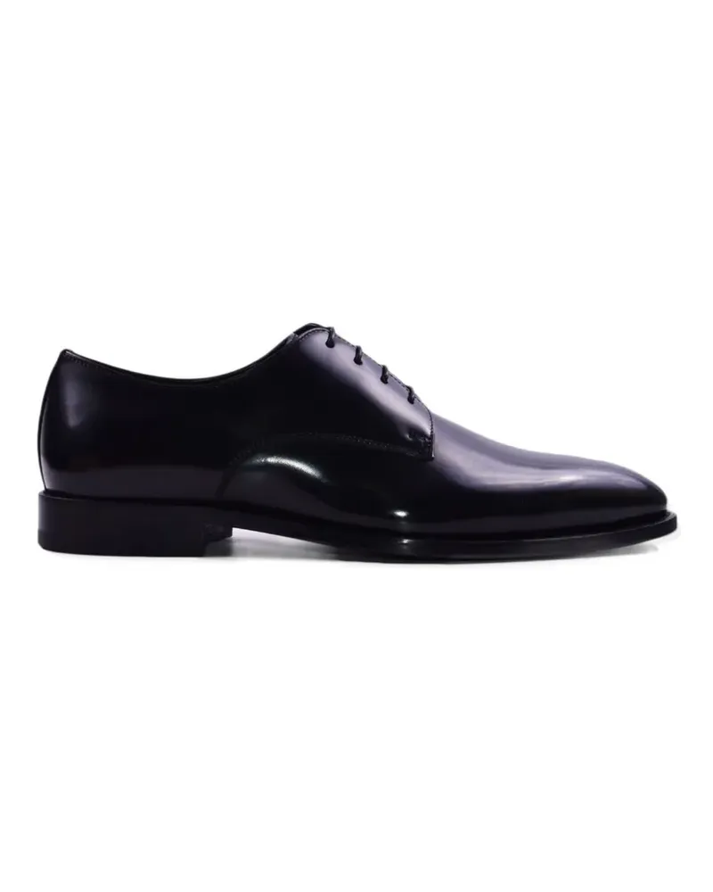 Doucal´s tapered leather lace-up shoes - Schwarz Schwarz