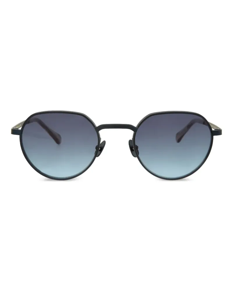 MOSCOT Sonnenbrille mit rundem Gestell - Blau Blau