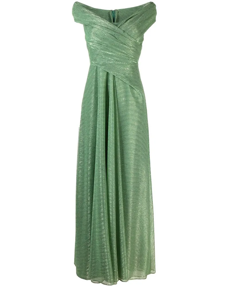 Talbot Runhof Abendkleid mit V-Ausschnitt - Grün Grün