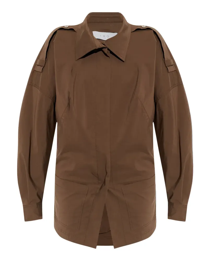 IRO epaulette-detail jacket - Braun Braun