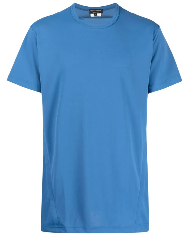 Comme des Garçons T-Shirt aus Pikee Blau