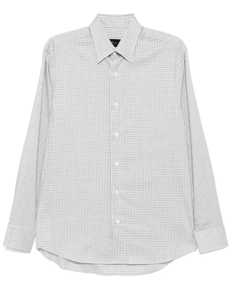 Brioni Kariertes Hemd - Grün Grün