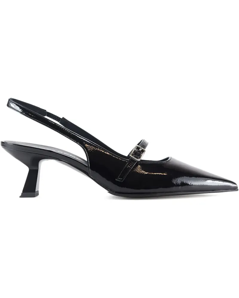 NOTABENE Eline Pumps mit Schnallenriemen 50mm - Schwarz Schwarz