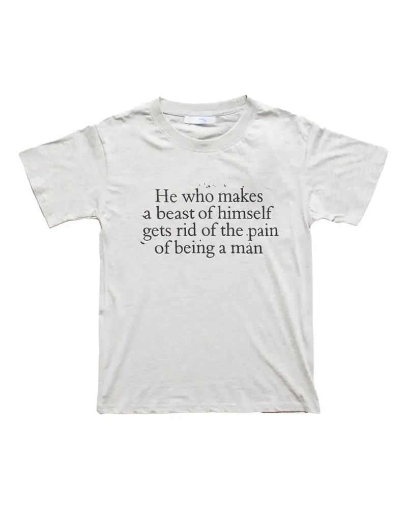 Praying T-Shirt mit Slogan-Print - Grau Grau
