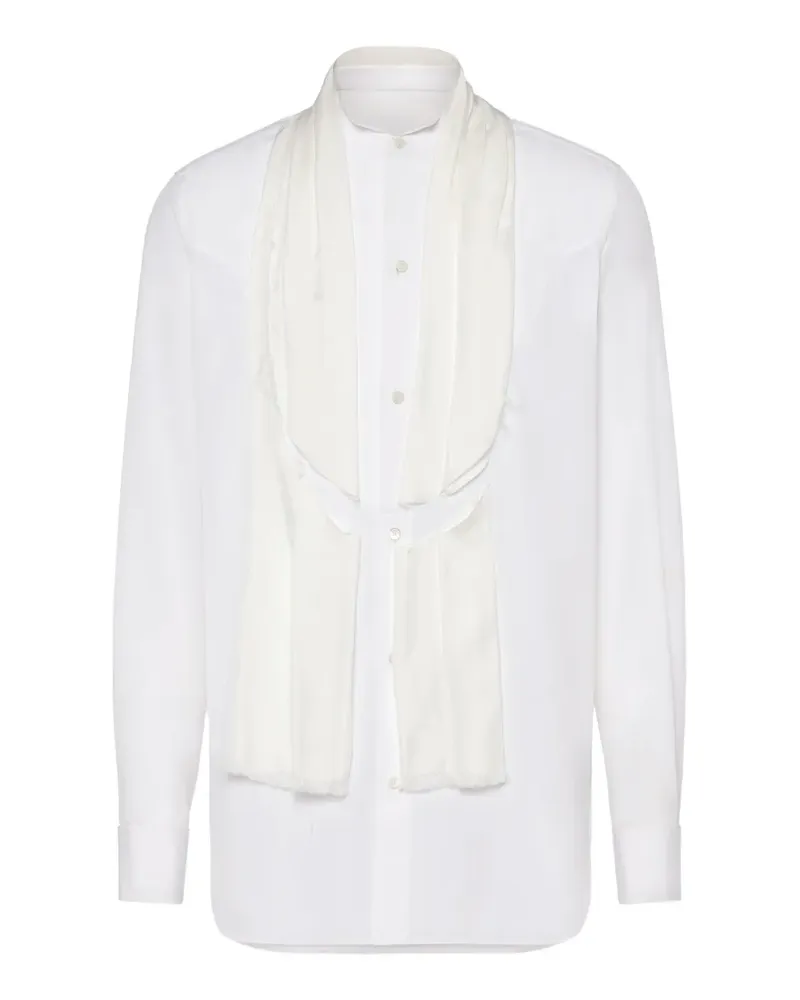 Maison Margiela scarf shirt - Weiß Weiß