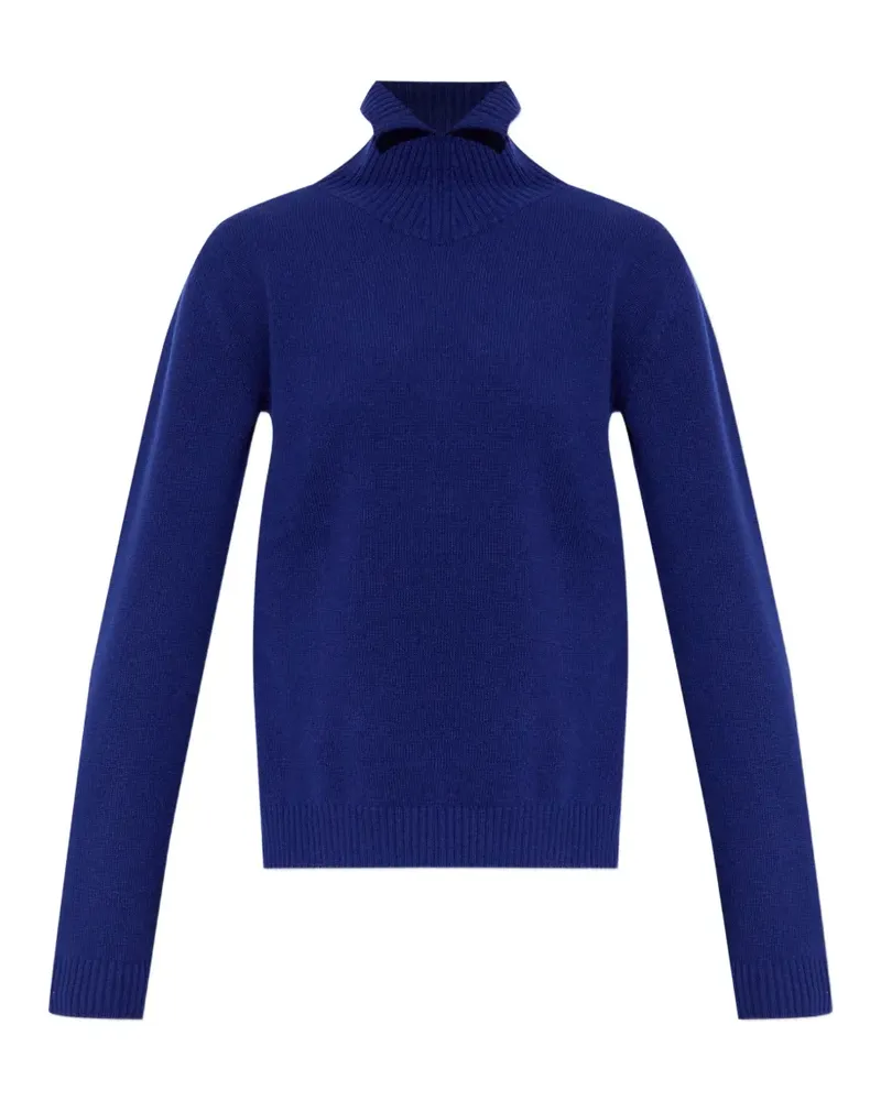 Jil Sander turtleneck wool sweater - Blau Blau